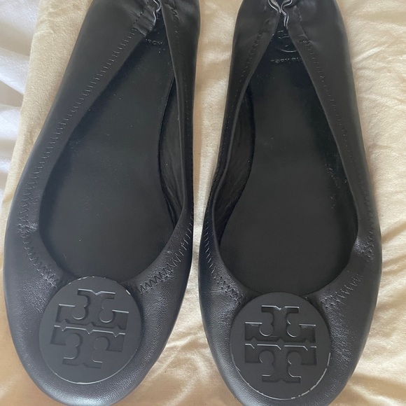 Tory burch ballet pumps black size 9 - Picture 4 of 5